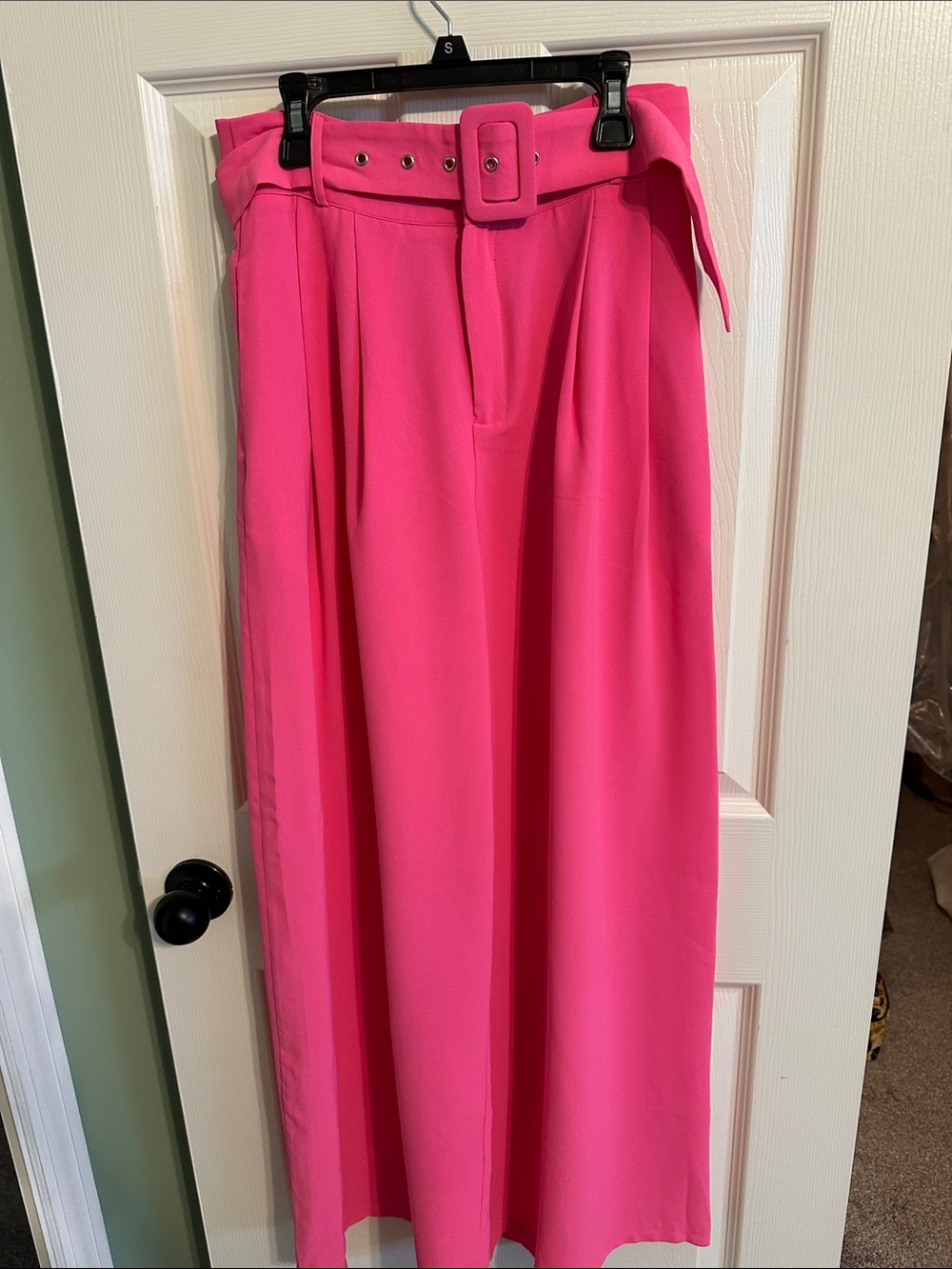 Jealous Tomato Hot Pink Belted Maxi Skirt